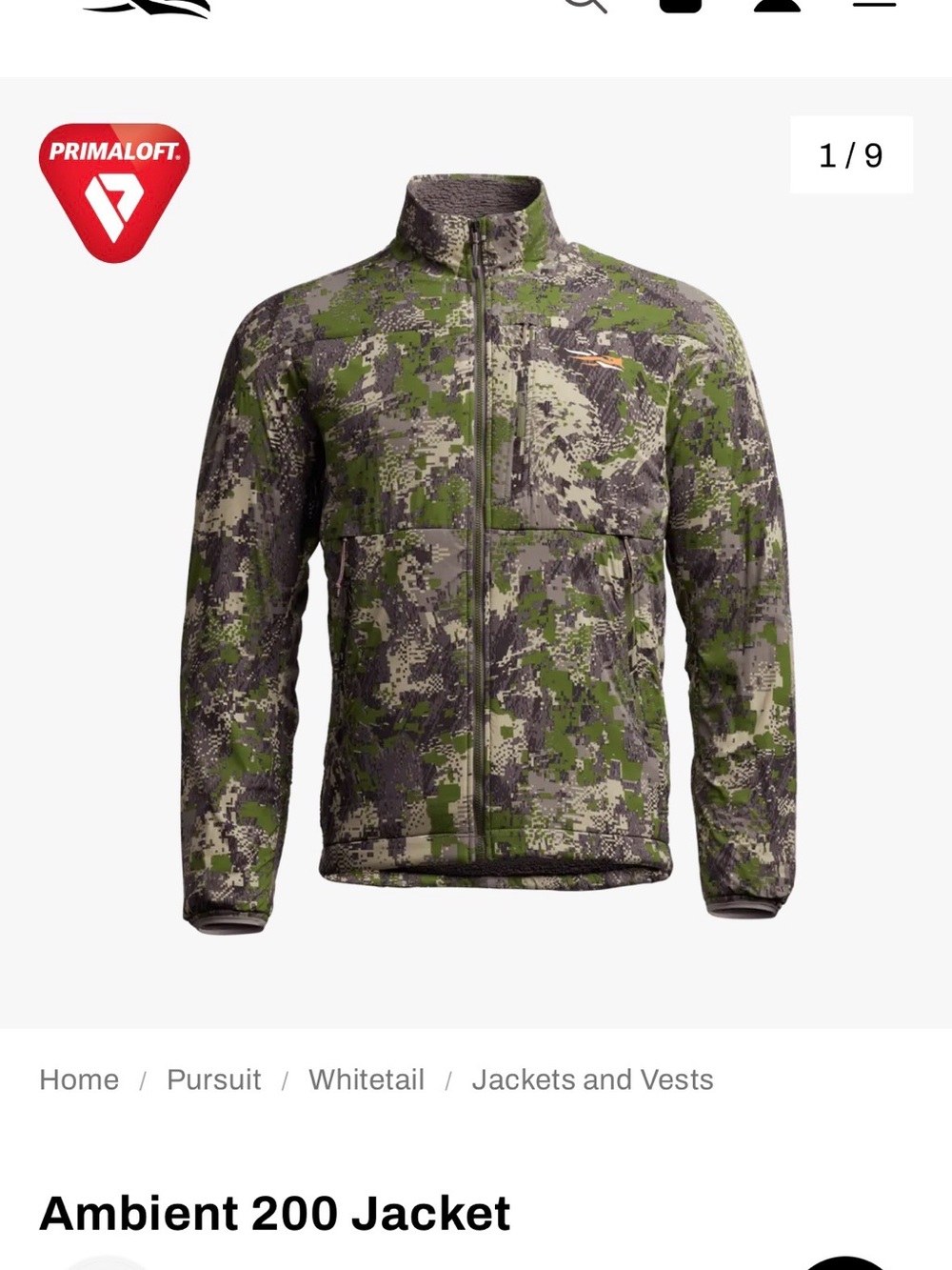 Sitka Ambient 200 Jacket